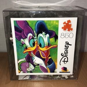 Donald and Daisy Jigsaw Puzzle with Art Poster